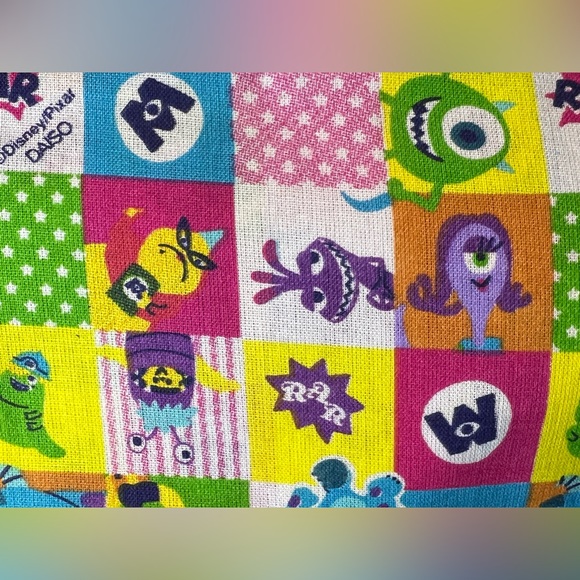Disney Monsters Inc Cloth Fabric Square Sewing Crafts Japan Exclusive Official - Picture 6 of 6